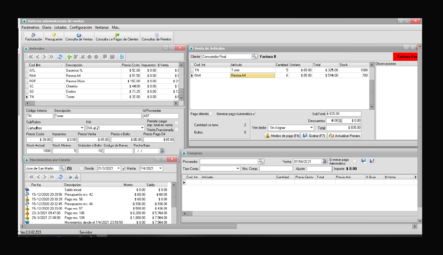 sistemaadminstrativodeventas